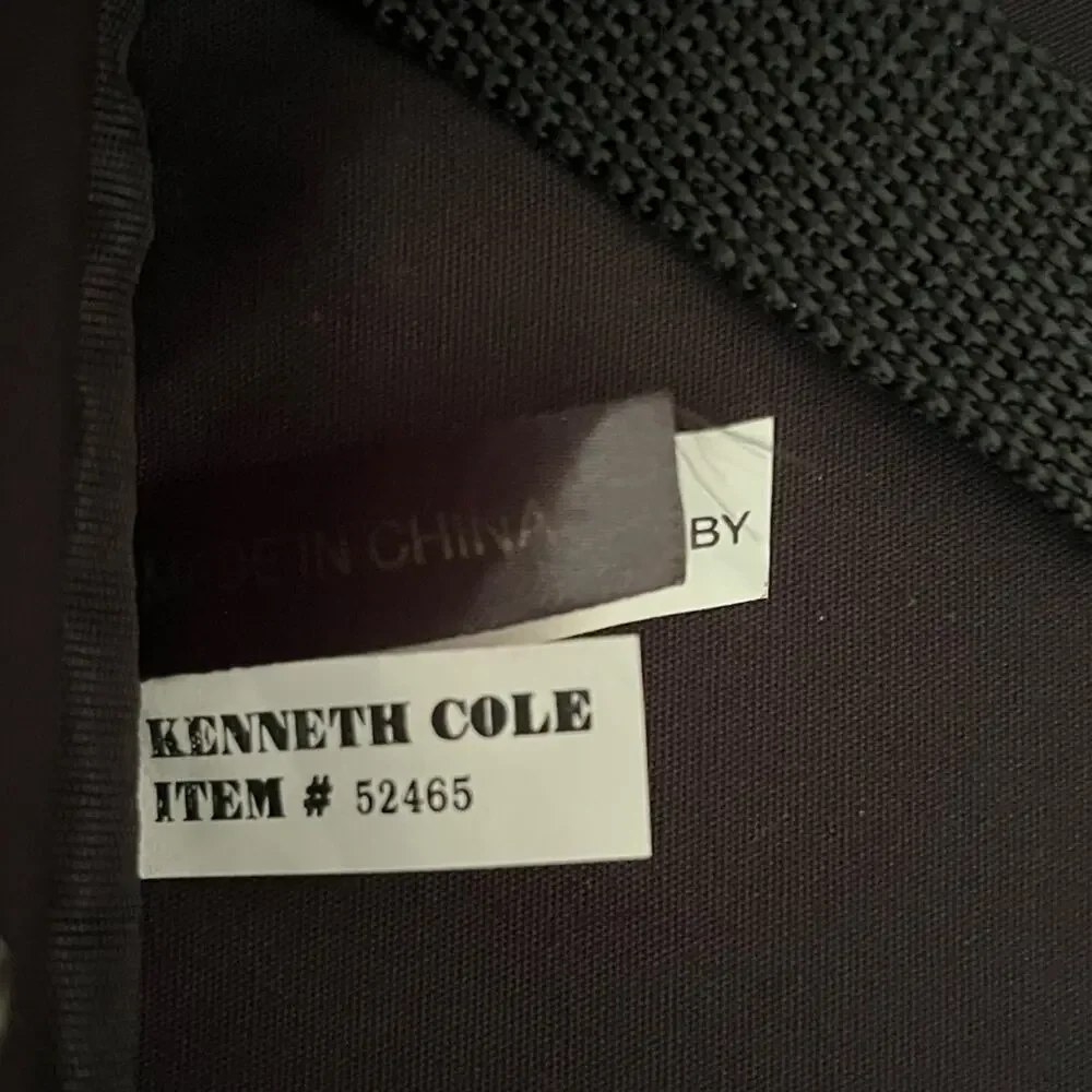 KENNETH COLE NEW YORK Genuine Leather Shoulder Bag Briefcase Business Laptop Bag